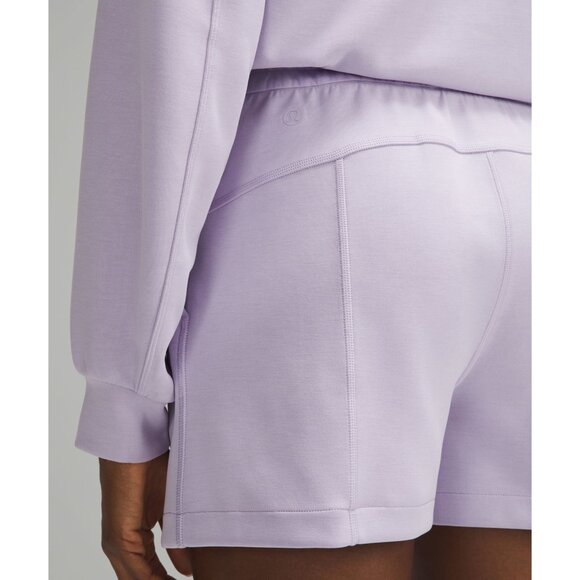 Lululemon Softstreme High Rise Shorts 4" in Lilac Ether Size 10 LIKE NEW - Picture 3 of 8